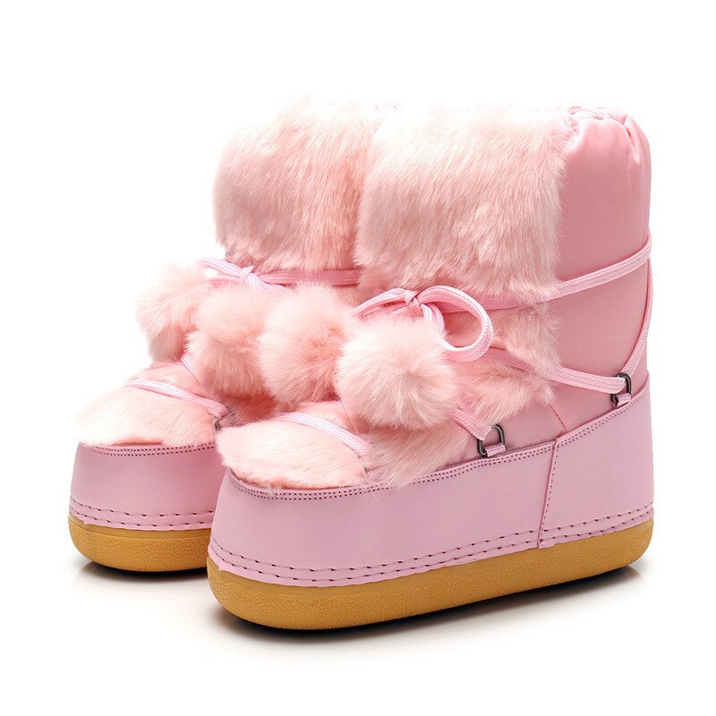 Women Winter  Fluffy Snow Boots - Heartzcore MK Kawaii Store