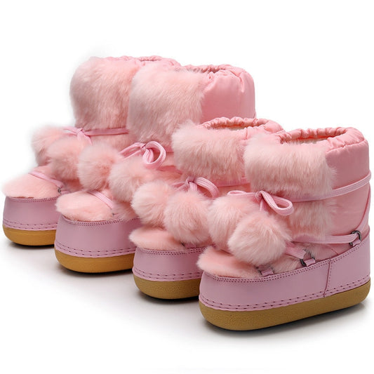 Women Winter  Fluffy Snow Boots - Heartzcore MK Kawaii Store
