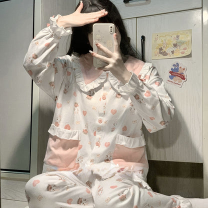 Cute Pink White Bunny Pajama - Kimi Kimi