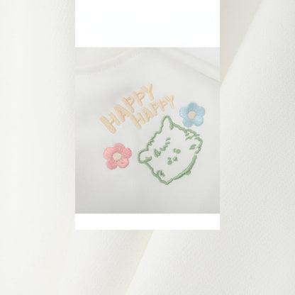 Cute Spring White Bear Shorts MK19174 KawaiiMoriStore