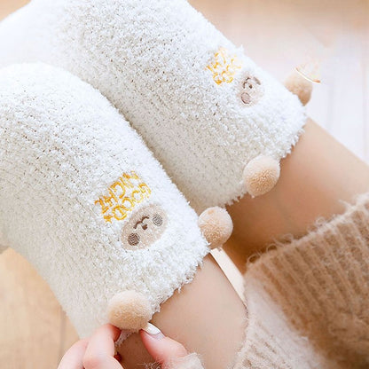 Fluffy Friends Animal Winter Long Socks MK18626 Susan