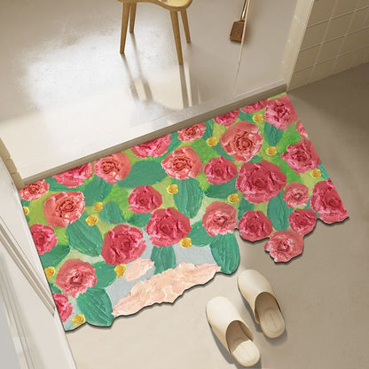 Diatom mud oil painting foot mat bathroom mat MK18671 MK Kawaii Store