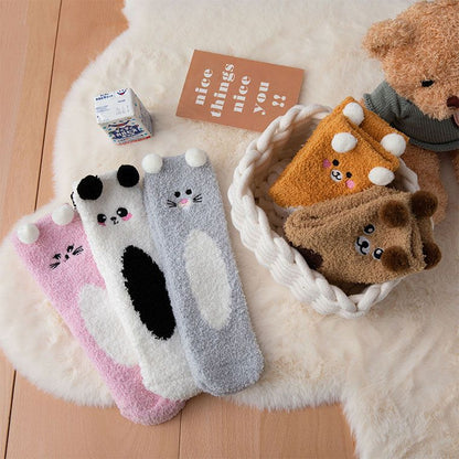 Forest Friend Animal Winter Socks MK18752 Susan