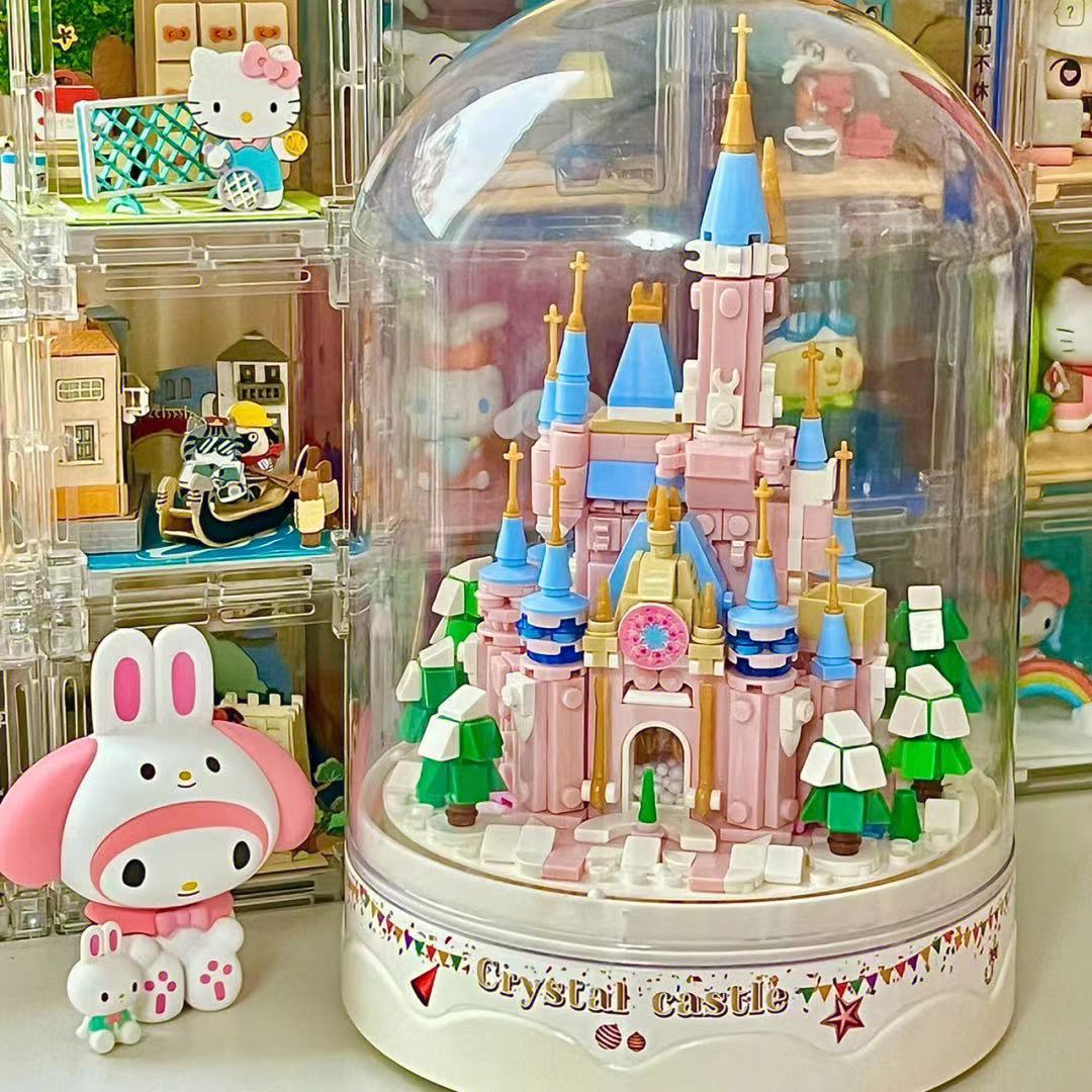 DIY patchwork castle music box gift MK Kawaii Store