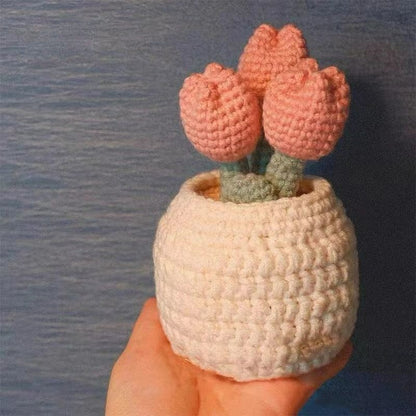 DIY knitted tulip pot decoration MK18502 MK Kawaii Store