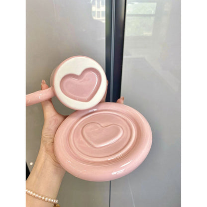 Heart-shaped Cup and Plate - Heartzcore Heartzcore