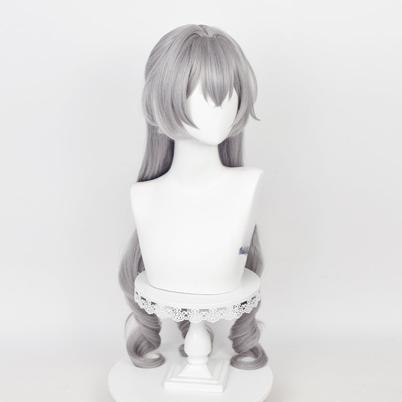 Honkai Star Rail Bronia Cute Long Curly Gray Wig ON827 KawaiiMoriStore