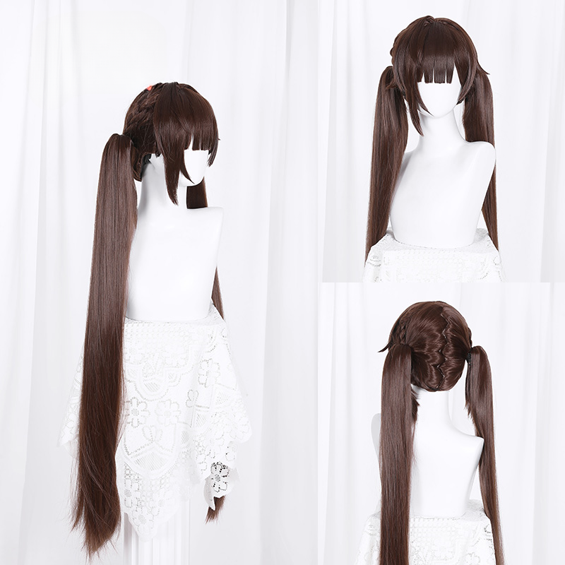 Honkai Star Rail Sushang Brown Twin Tails Cosplay Wig ON798