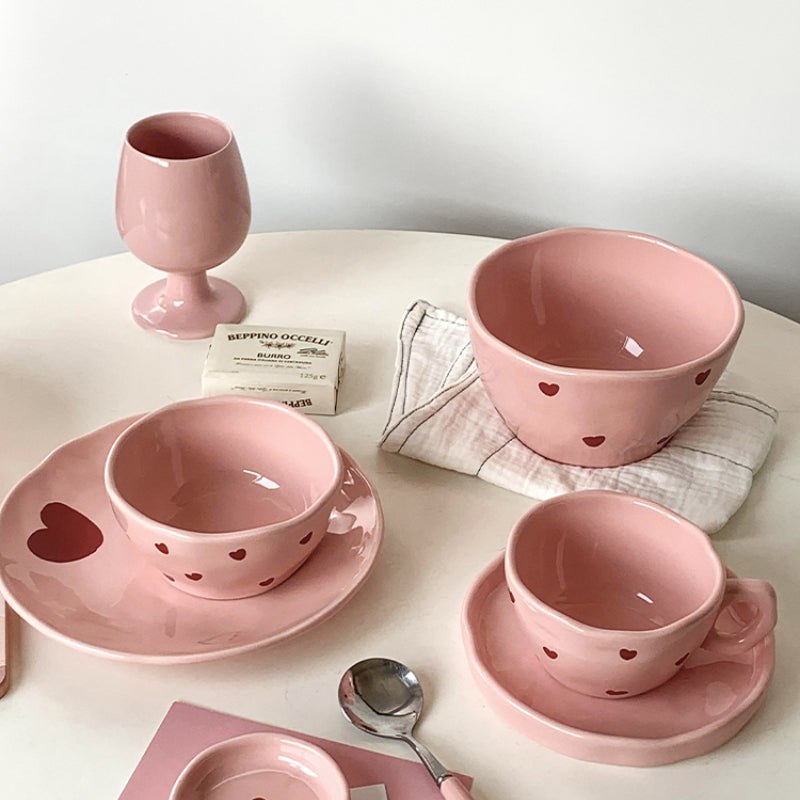 Pink Love Series  Ceramic Tableware Set - Kimi