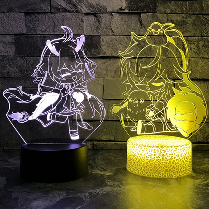 Honkai Star Rail Bailu March 7th Jing Yuan Dres Lamps ON775 KawaiiMoriStore