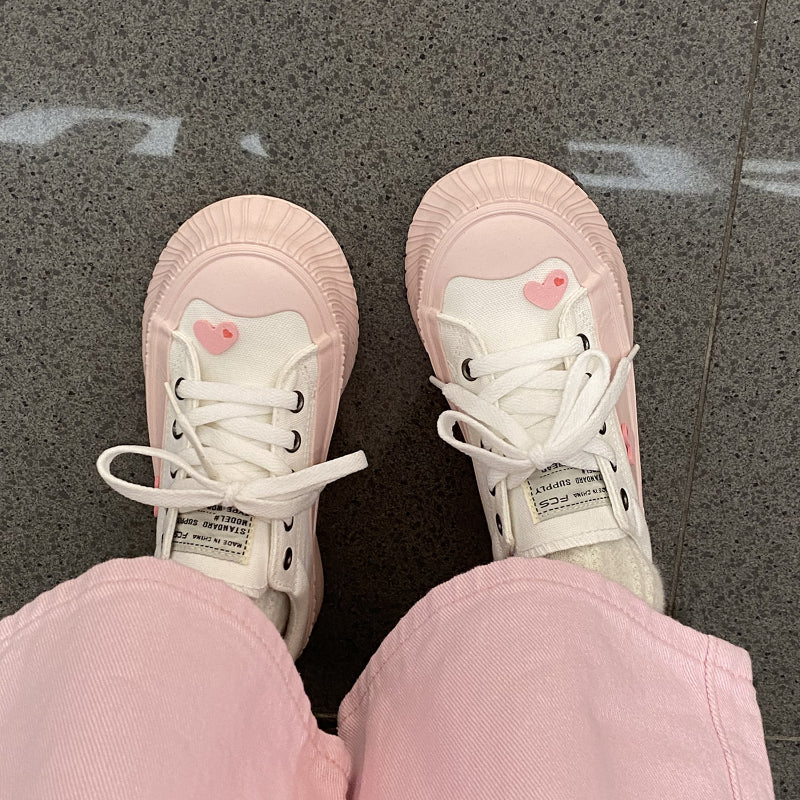 Love Cute Plush Canvas Shoes - Kimi MK Kawaii Store