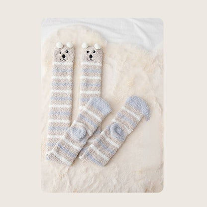 Fluffy Friends Animal Winter Long Socks MK18626 Susan