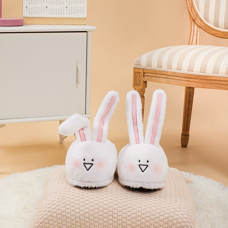 Long Ear Bunny Fluffy Slippers - Kimi MK Kawaii Store