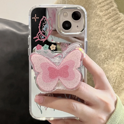 Cute Butterfly Mirror Phone Case - Kimi-MK18893 Kimi