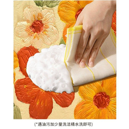 Diatom mud oil painting foot mat bathroom mat MK18671 MK Kawaii Store