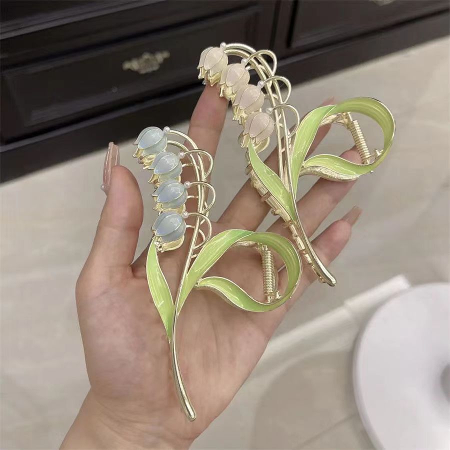 Lily of The Valley Mental Flower Hair Clip MK18668