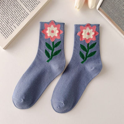 Flowers Candy Color Socks MK18879 Susan