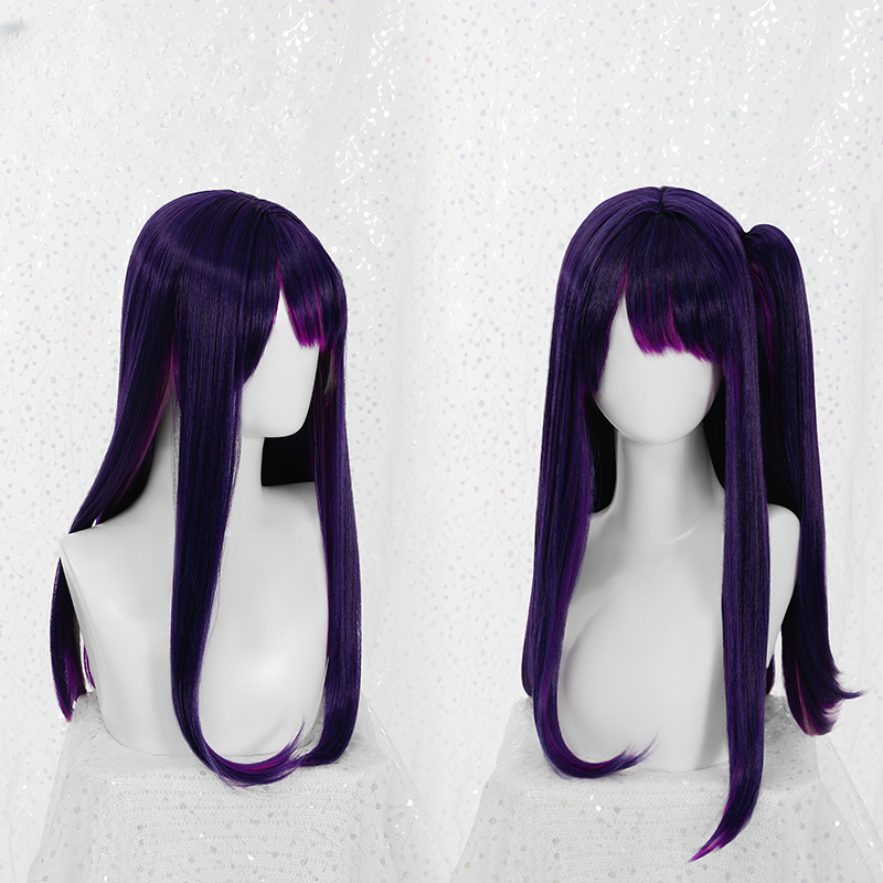 Oshi No Ko Ai Hoshino Mix Purple Pink Side Ponytail Cosplay Wig ON805