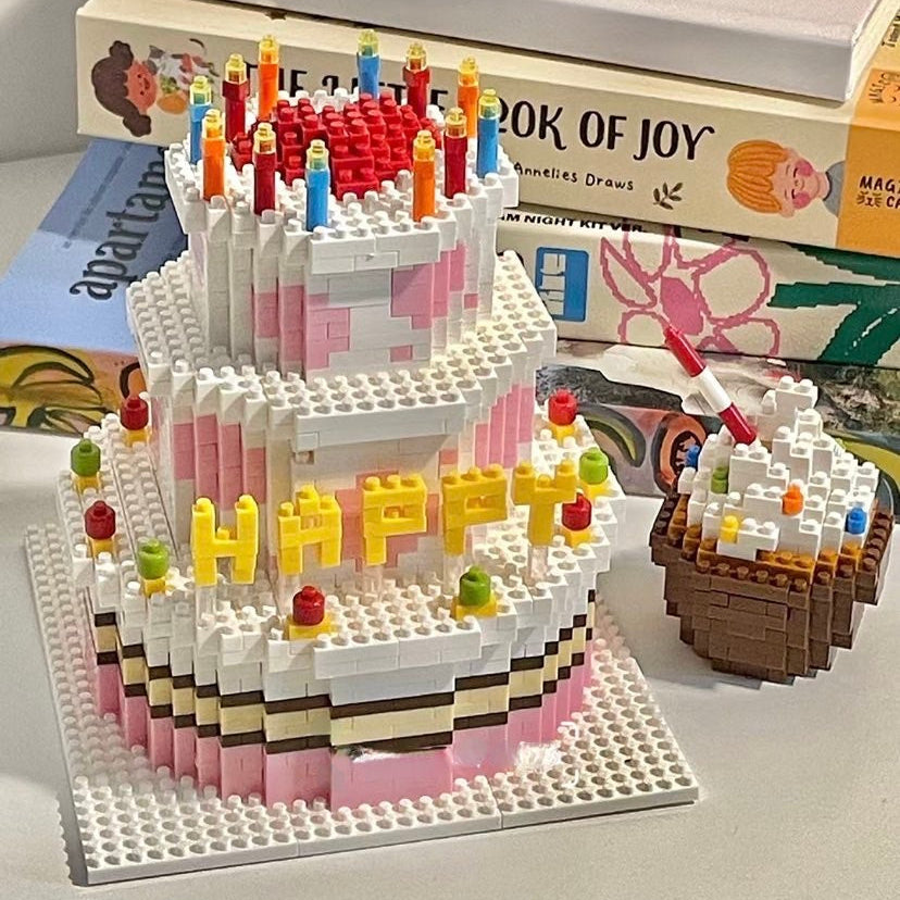 Building Block Birthday Cake - Heartzcore