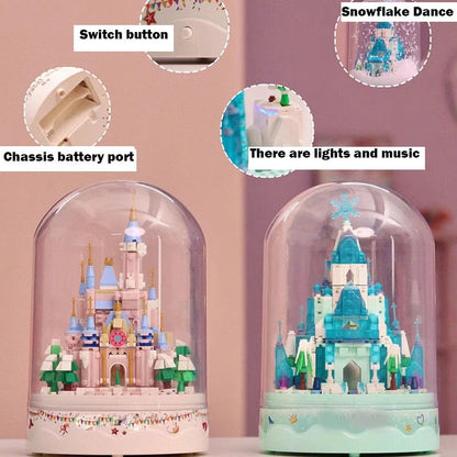 DIY patchwork castle music box gift MK Kawaii Store