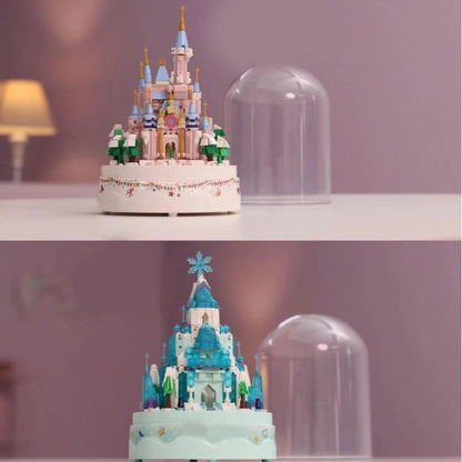 DIY patchwork castle music box gift MK Kawaii Store