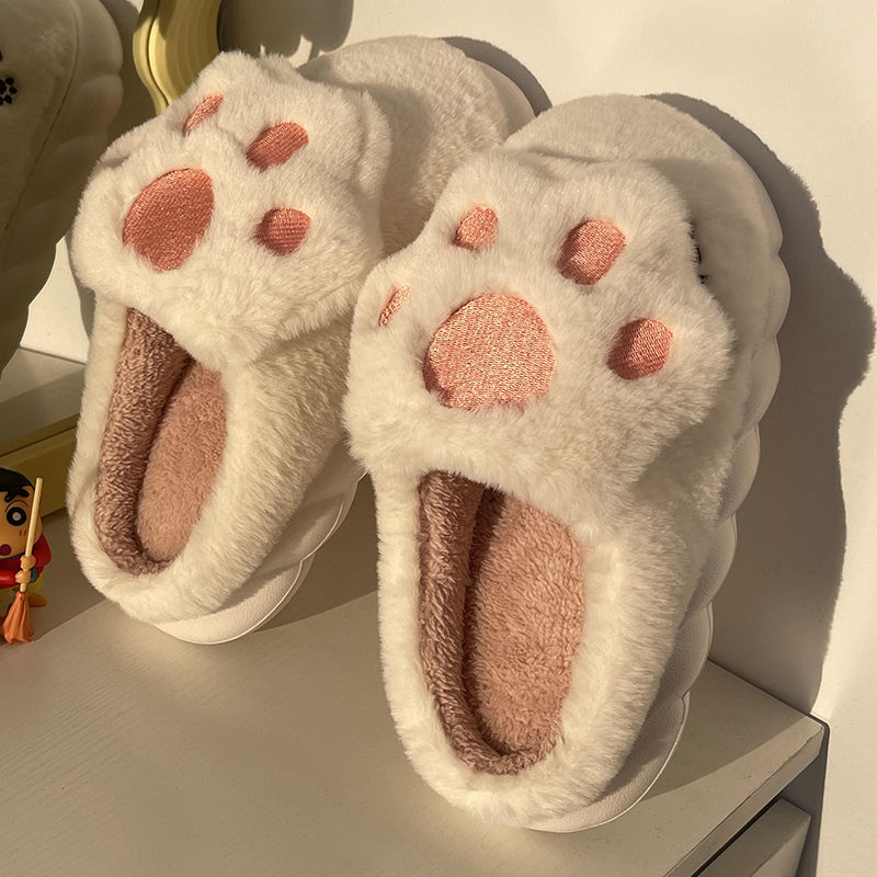 Cat Paw Cotton Slippers - Kimi