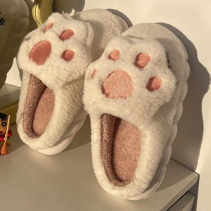 Cat Paw Cotton Slippers - Kimi Kimi