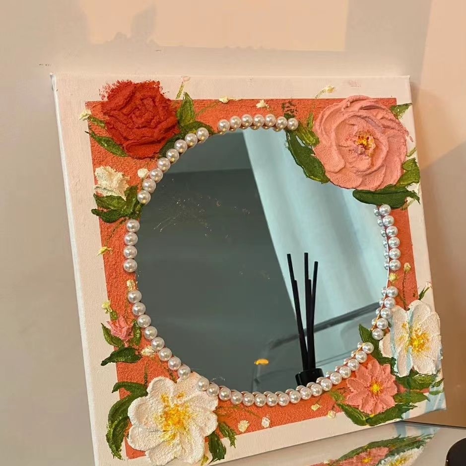 DIY 3D Flower Mirror Frame