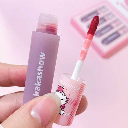 4 Pcs Cute Bunny Mirror Liquid Lipstick Set Susan