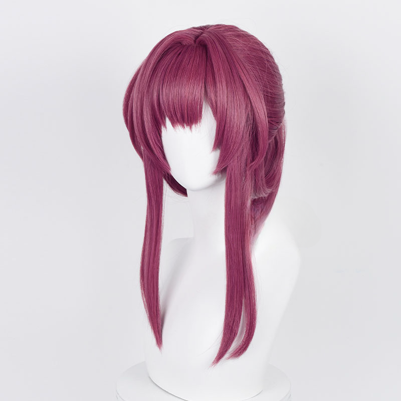 Honkai Star Rail Kafka Cherry Red Ponytail Cosplay Wig ON810 KawaiiMoriStore