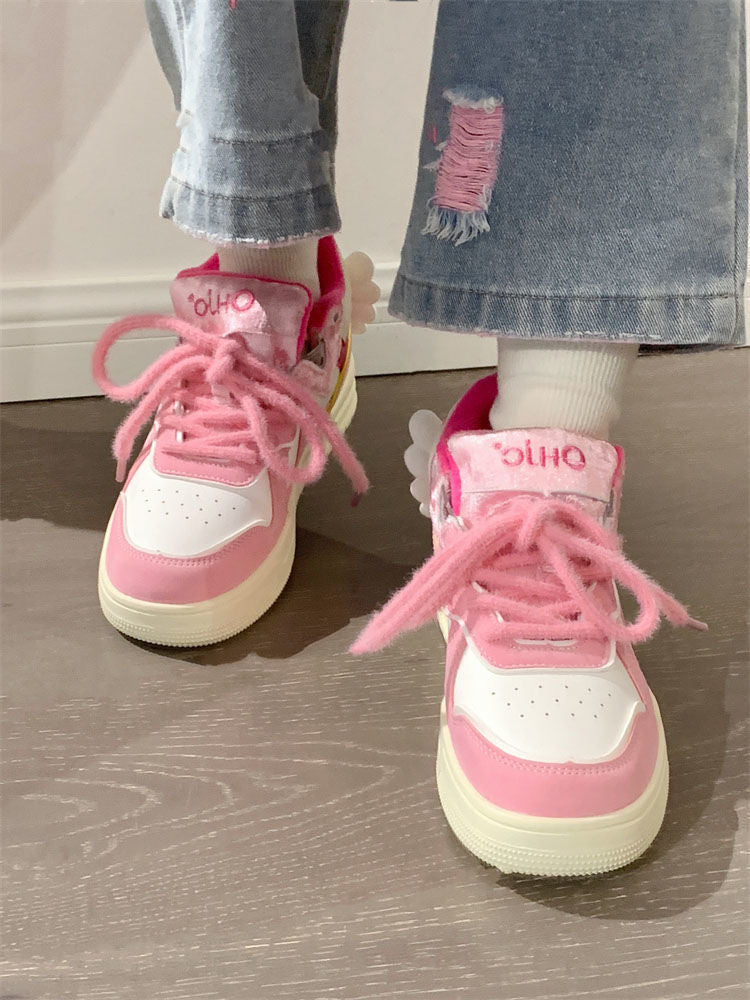 kawaii Angel Wings Sneakers Shoes - Kimi Kimi