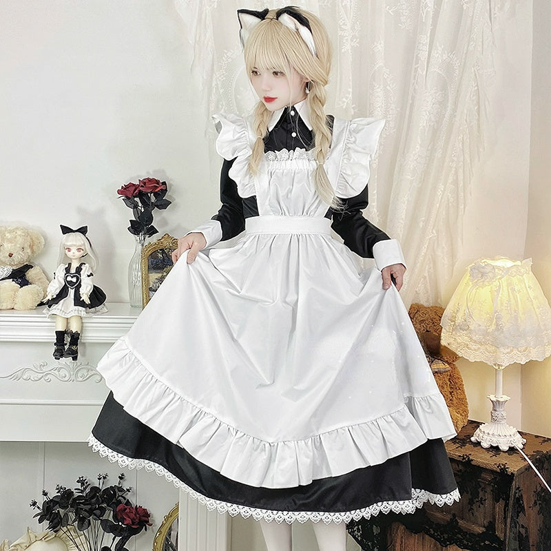 Sweet Classical Neko Maid Long Dress ON654 MK Kawaii Store
