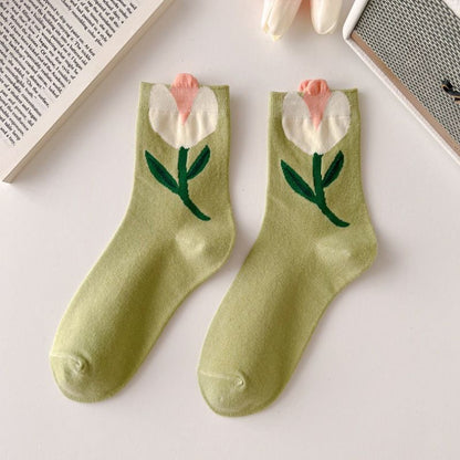 Flowers Candy Color Socks MK18879 Susan