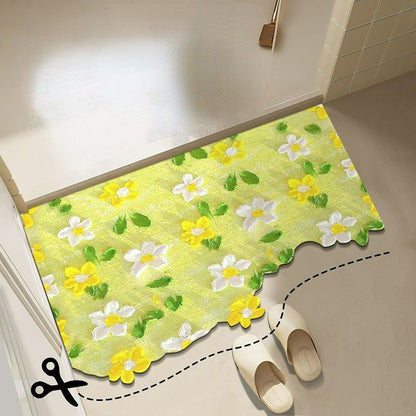 Diatom mud oil painting foot mat bathroom mat MK18671 MK Kawaii Store