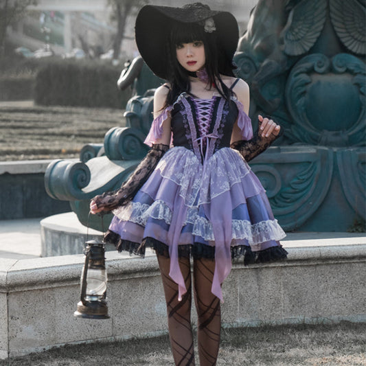 Emma Witchy Black and Purple Perfect Cute ON808 Cospicky