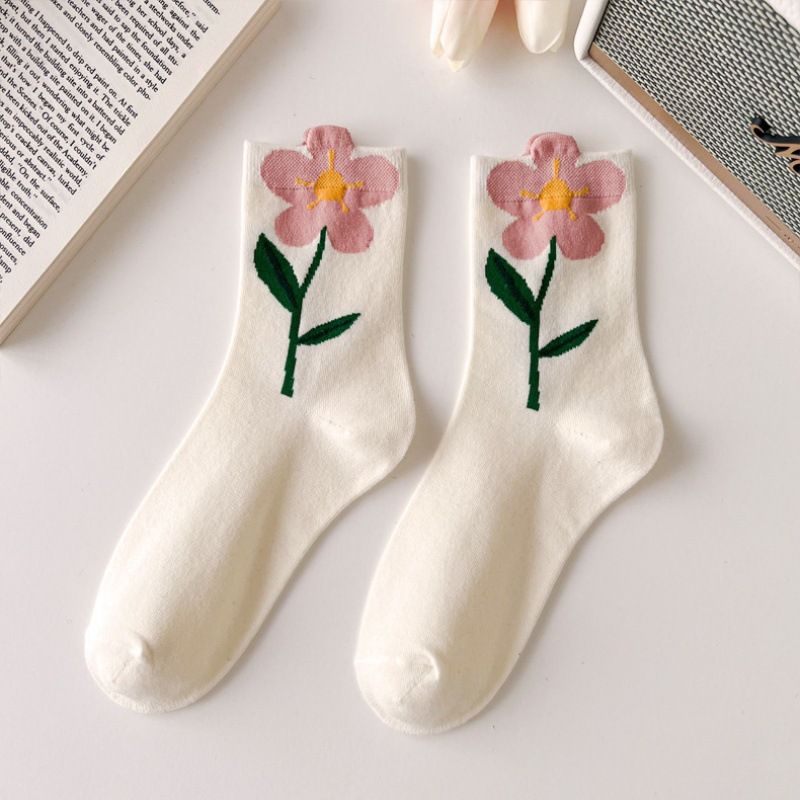 Flowers Candy Color Socks MK18879