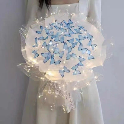 DIY Butterfly Wish you the best Flower Led Bouquet MK18440 MK Kawaii Store