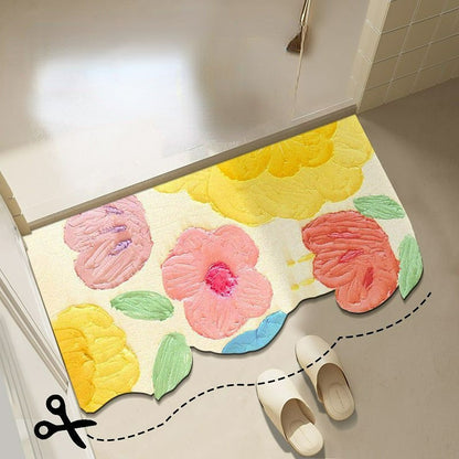 Diatom mud oil painting foot mat bathroom mat MK18671 MK Kawaii Store