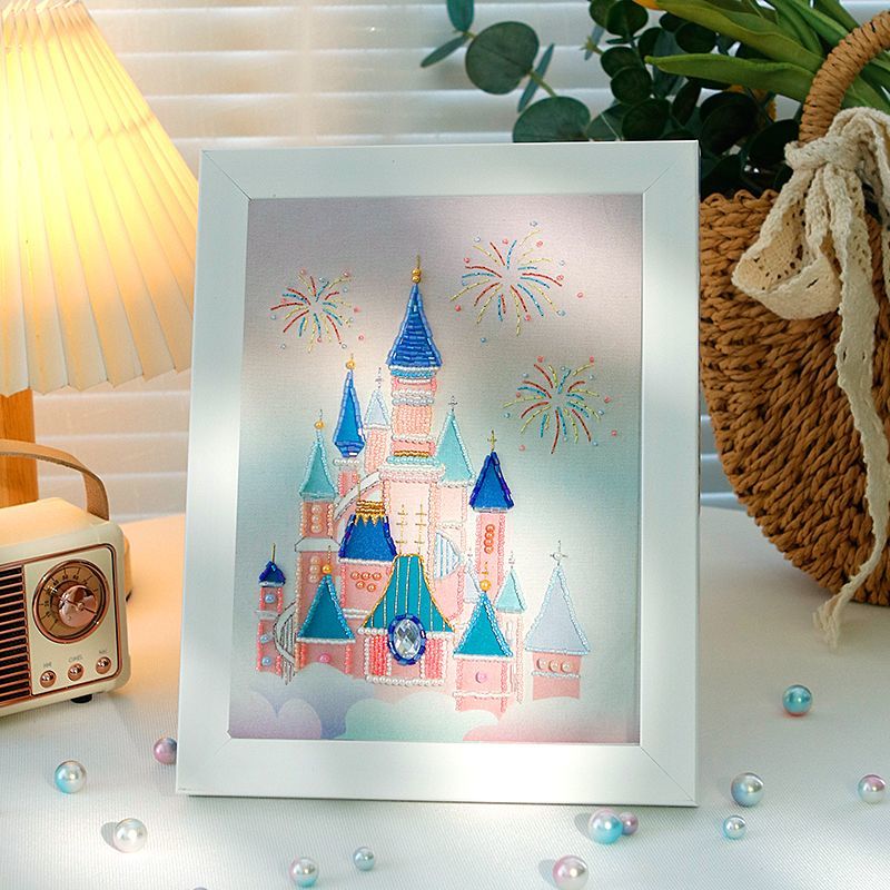 DIY castle embroidery decoration MK Kawaii Store