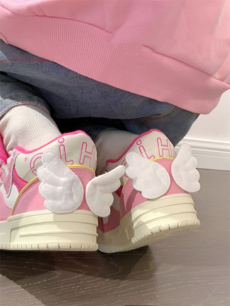 kawaii Angel Wings Sneakers Shoes - Kimi Kimi