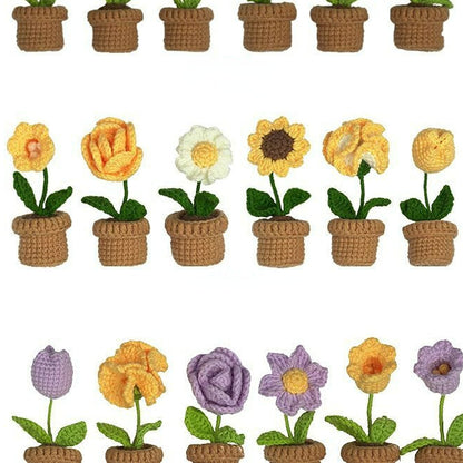 DIY Mini Woolen Flower Tulip Bouquets Potted MK Kawaii Store