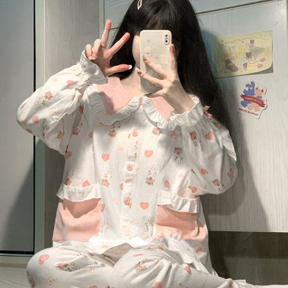 Cute Pink White Bunny Pajama - Kimi Kimi