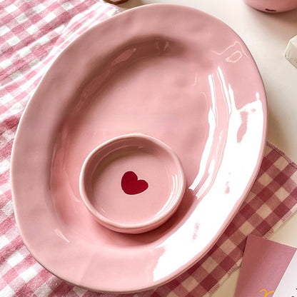 Pink Love Series  Ceramic Tableware Set - Kimi MK Kawaii Store