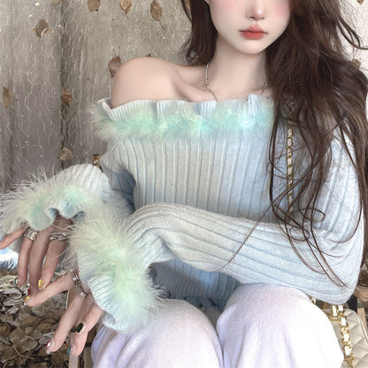 Fluffy Princess Sweater Top Susan