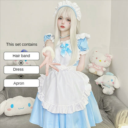 Blue Black Sweet Maid Dolly Dress ON653 MK Kawaii Store