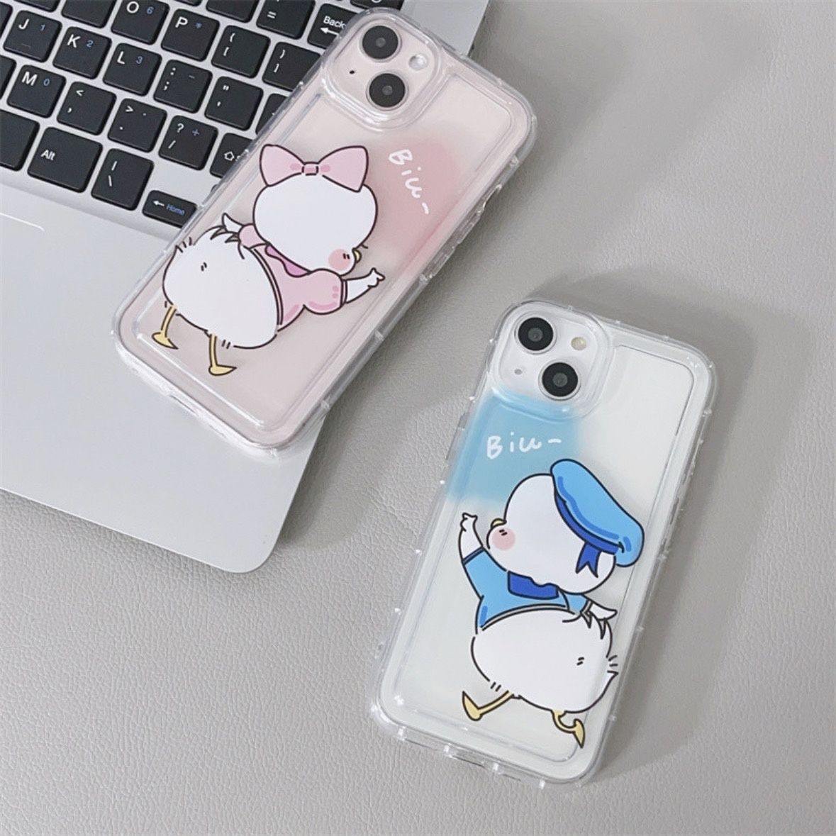 Cute Cartoon Duck Matching Phone Case