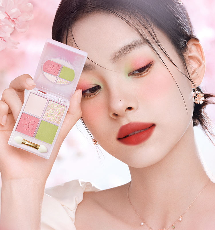 Cherry Blossom Sunset Earth Tone Color Eye Shadow - Kimi MK Kawaii Store