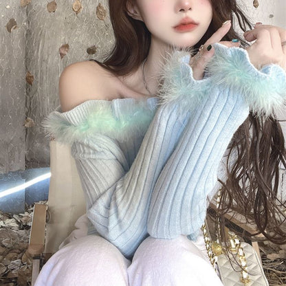 Fluffy Princess Sweater Top Susan