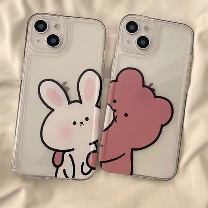 Bunny Bear Matching Phone Case Susan