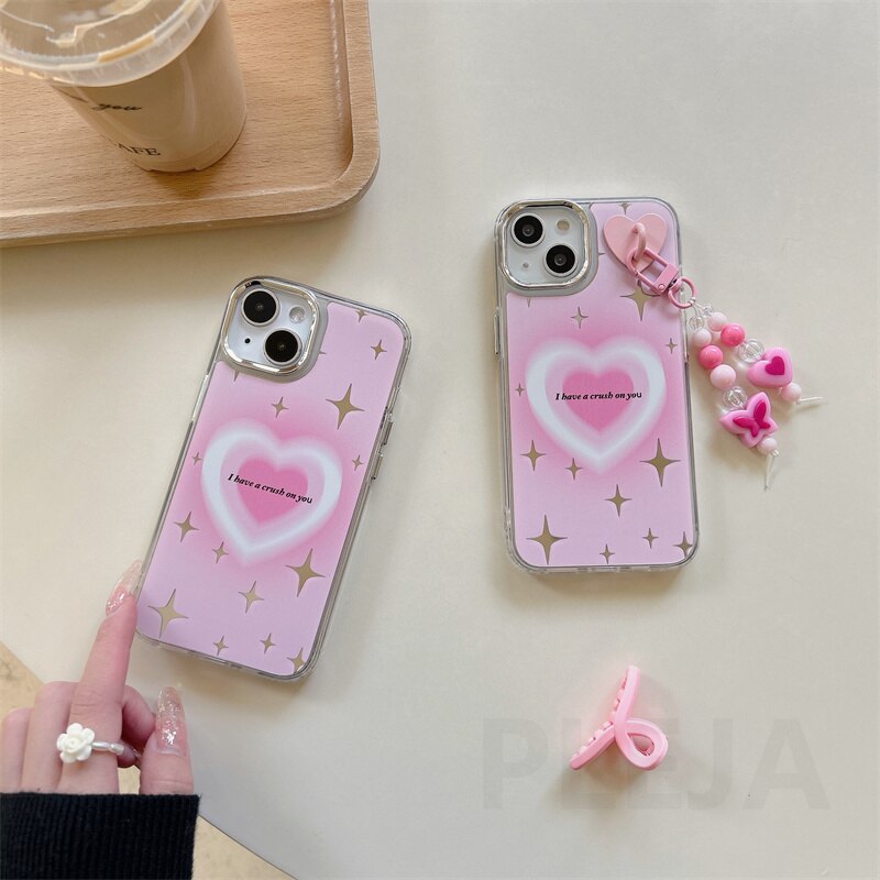 Cute Pink Heart Case - Heartzcore